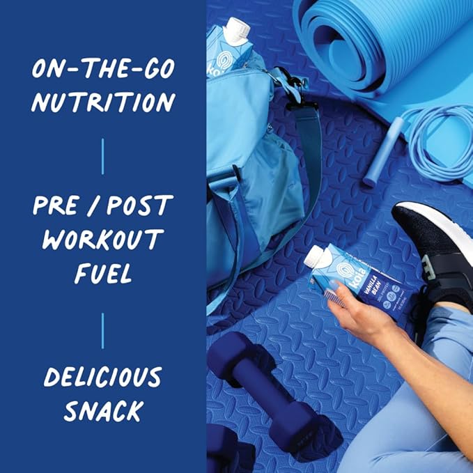 Koia Plant Based Protein Shake, Vanilla Bean, 20g Protein, 3g Sugar, 6g Prebiotic Fiber, 21 Vitamins & Minerals, Meal Replacement Drinks, Dairy-Free, Gluten-Free, Non-GMO, 11 Fl Oz (Pack of 12)