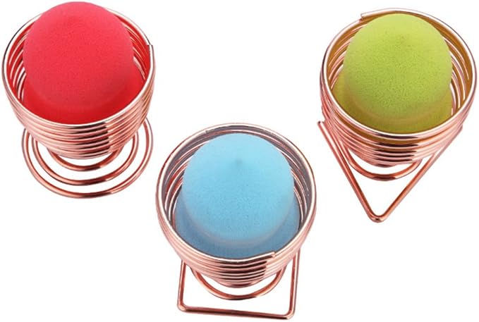 LanMa Beauty Sponge Blender Holder, Makeup Sponge Drying Stand Storage Egg Powder Puff Display Stand (3PC)