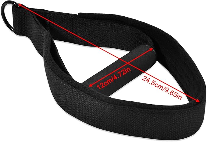 Pilates Double Loop Straps for Reformer, D Ring Straps Handle, Yoga Exercise Straps, 2 PCS