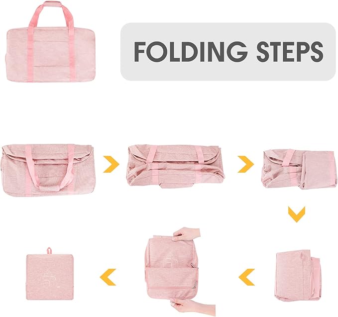 WANDF Foldable Travel Duffel Bag 60-120L Duffle Carry on for Women and Men