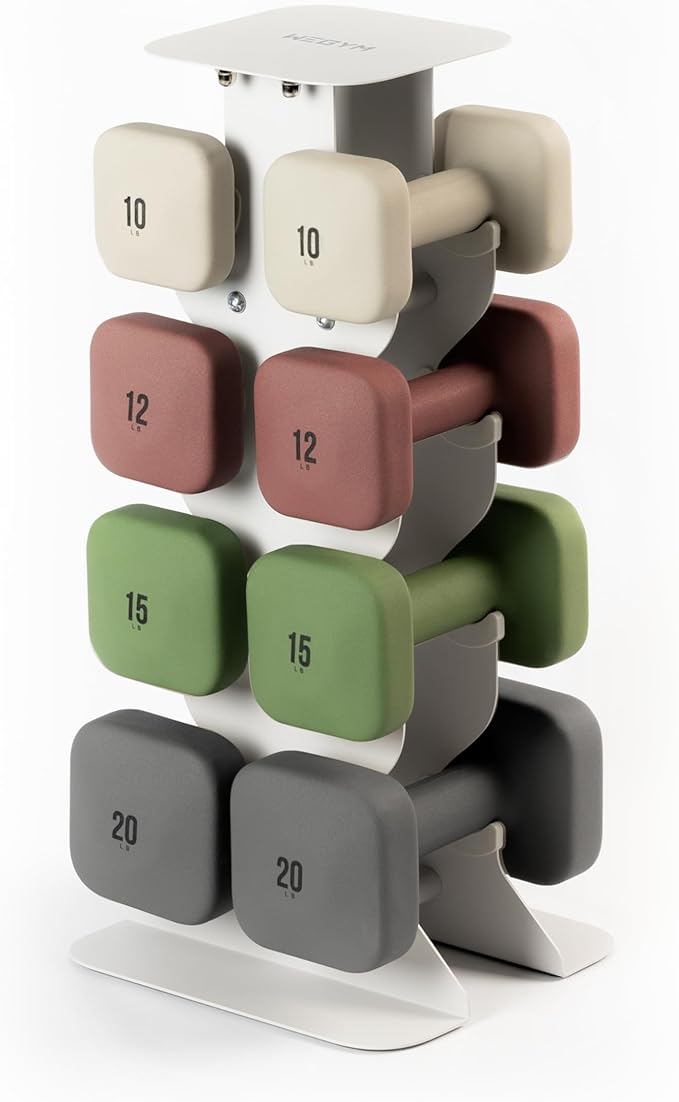 SafeGrip Dumbbells, Anti-Slip, Anti-Roll, Thick Handles, Free Weights, Square Dumbbells for Secure Workouts at Home, Weightlifting, and Personal Training