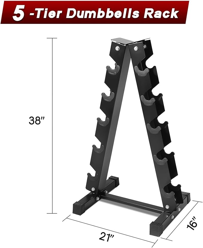 RitFit 5-650 LBS PVC Encased Hex Dumbbell Sets with Optional Rack for Home Gym, Hand weight with Chrome Handle for Strength Training, Workouts