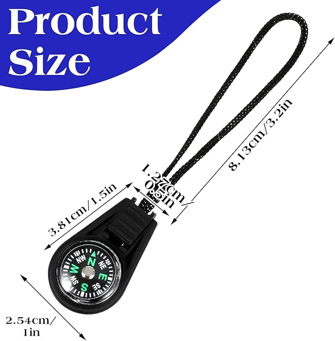 100 Pieces Mini Survival Compass Outdoor Camping Hiking