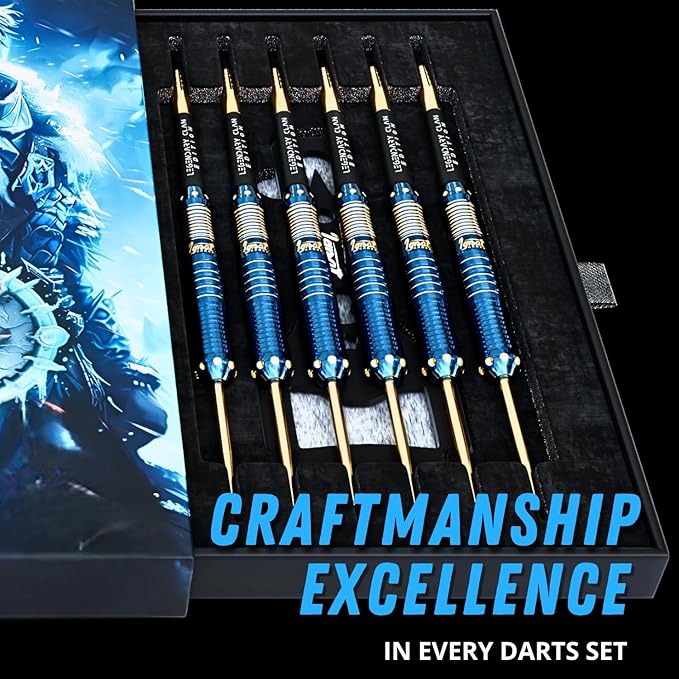 IgnatGames Premium Steel Tip Darts – 3/6/12 Pack Brass Barrels with Aluminum Shafts, 16 GlideXPro Flight Set, Tool Kit & Giftable Case
