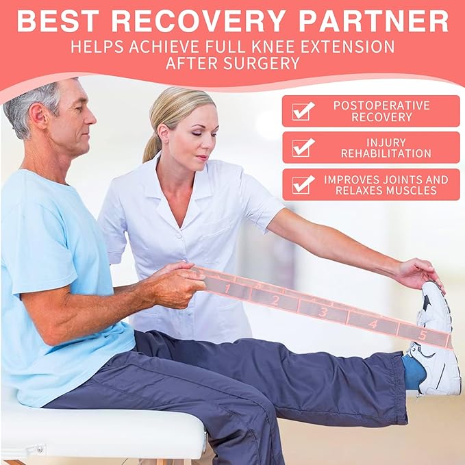 Elastic Yoga Stretching Strap with Loops, CEILIWEN Stretch Straps For Physical Therapy, Pilates Stretch Band, Elastic Exercise Bands, Leg Stretching Strap, Stretch Resistance Bands For Exercise