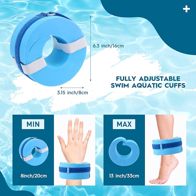 2 Pcs Foam Swim Aquatic Cuffs Equipment Water