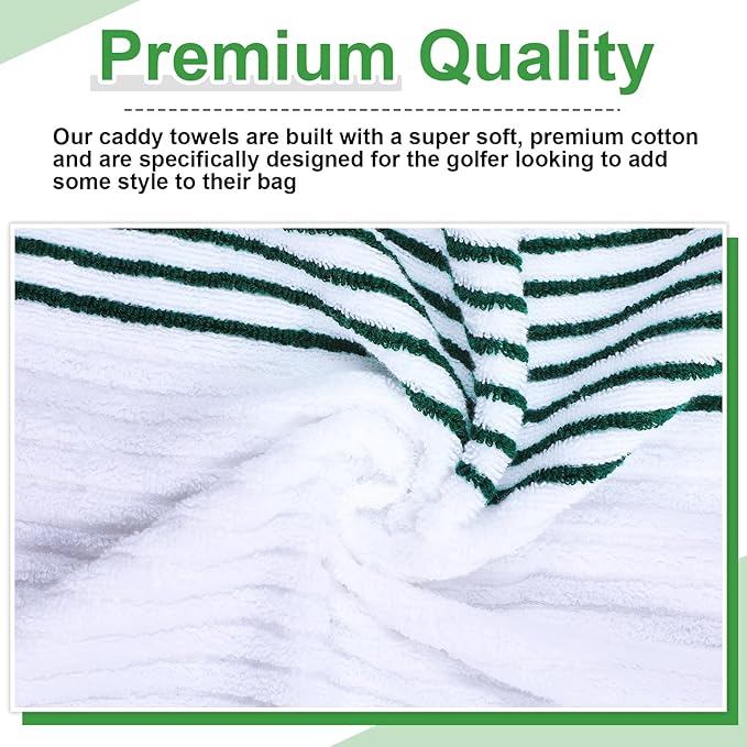 Mixweer Caddy Golf Towel 22" x 42" Large Caddy Towel Camping Sport Towels Cotton Soft Towels for Man Golf Lovers