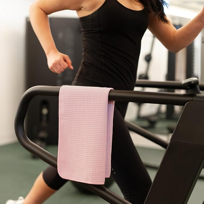 S&T INC. Microfiber Gym Towels, Yoga Towel for Home and Gym Bag, 16 Inch x 27 Inch, 6 Pack