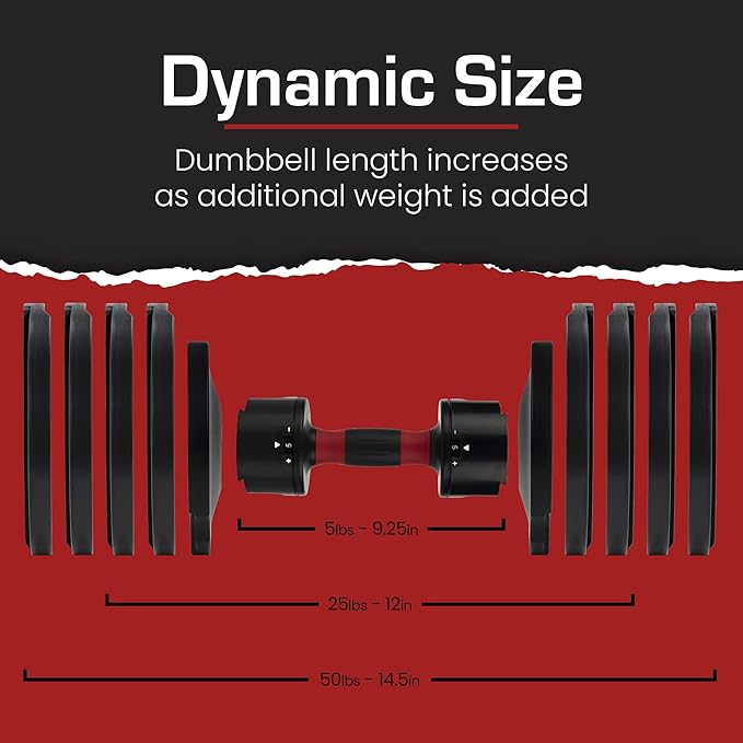 Core Fitness® Adjustable Dumbbell Weight Set by Affordable Dumbbells