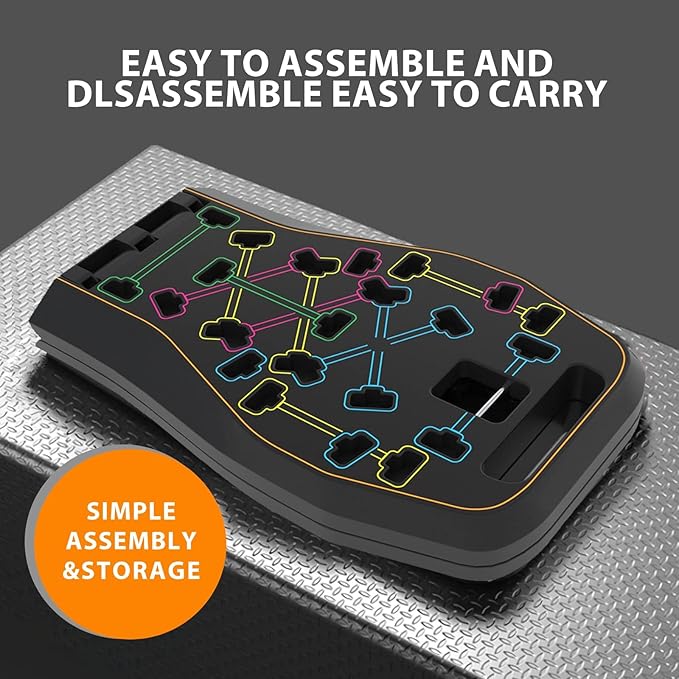 LALAHIGH Home Workout Equiptment: Portable Exercise Push Up Board 20 Fitness
