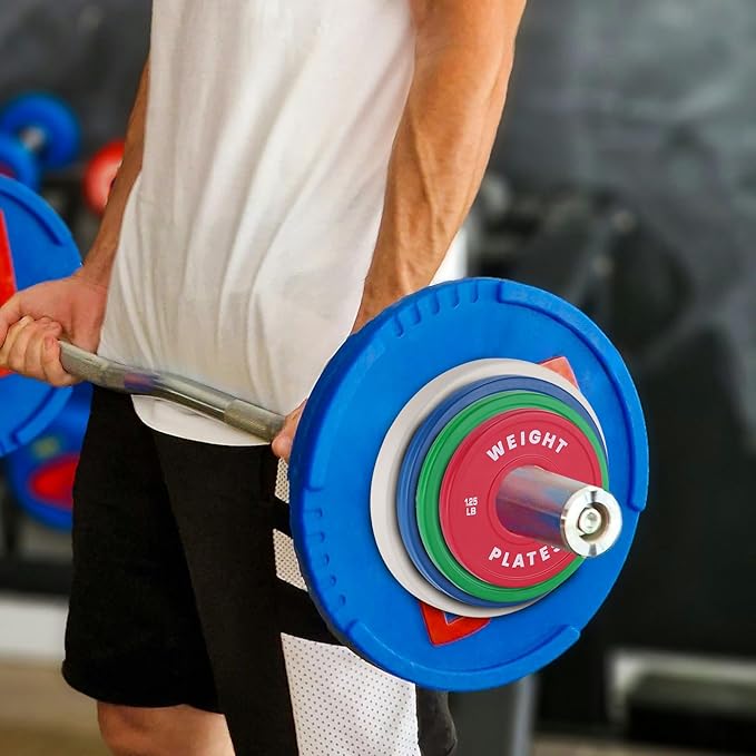 2 in Change Plates 1.25LB Pairs 2.5LB Pairs 5LB Pairs 10LB Pairs 17.5 LB 37.5 LB Set Fractional Weight Plates Set,Bumper plates for Gym Home,Rubber Coating & Steel