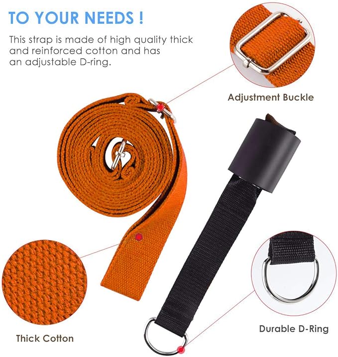 Leg Stretcher, Door Flexibility & Stretching Leg Strap - Great for Ballet Cheer Dance Gymnastics or Any Sport Leg Stretcher Door Flexibility Trainer Premium Stretching Equipment