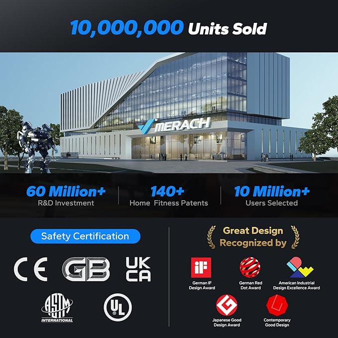 MERACH Rowing Machines for Home, Adjustable Air Resistance Professional Indoor Rowing Machine, Ergonomic Comfort Seat, Performance Monitor and Device Holder, Easy Storage