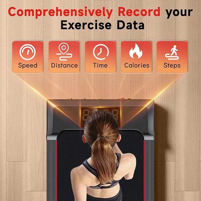 Walking Pad Treadmill with Incline and Handle Bar, 7.5MPH Under Desk Treadmill for Home Office, 360 Lbs Capacity Portable Treadmills with Remote Control, Led Display