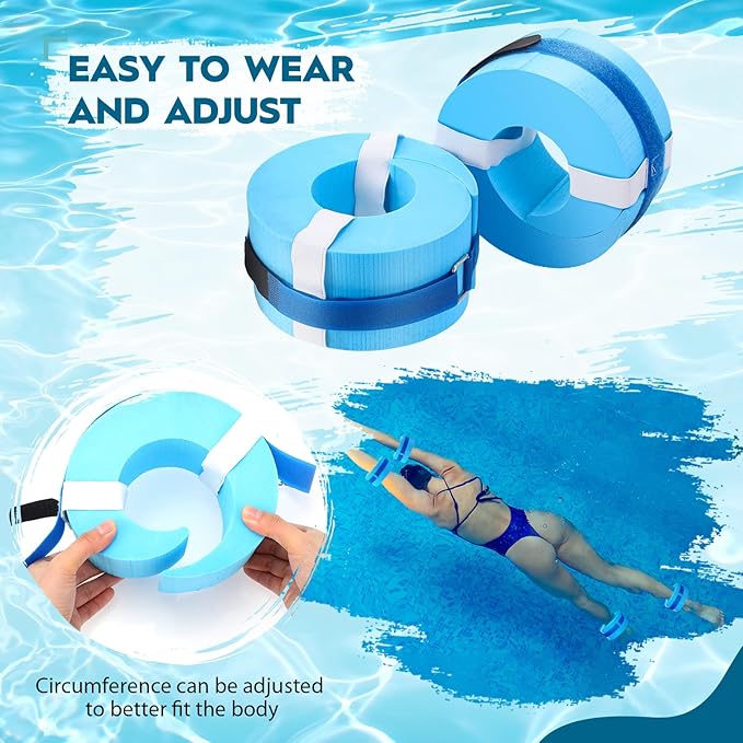 2 Pcs Foam Swim Aquatic Cuffs Equipment Water