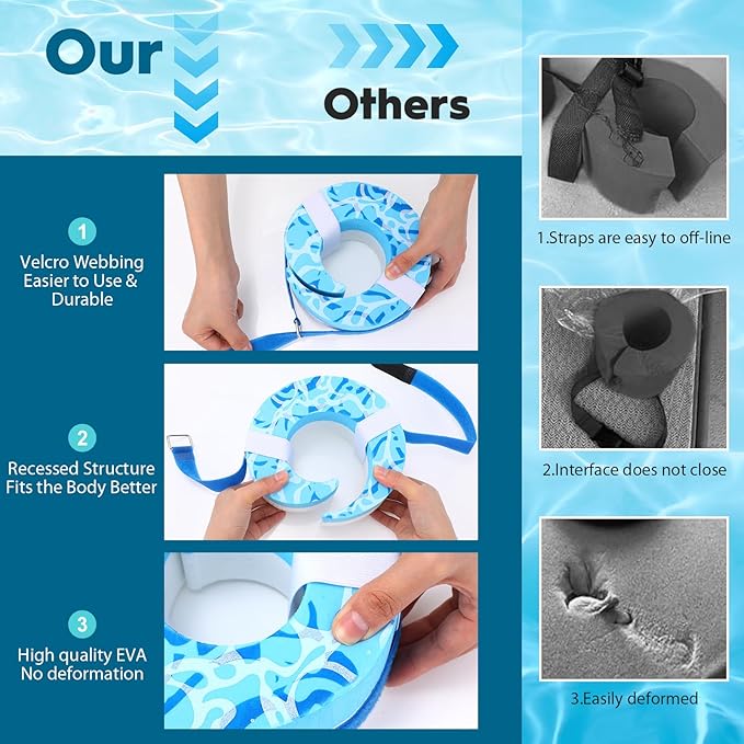 2 Pcs Foam Swim Aquatic Cuffs Equipment Water