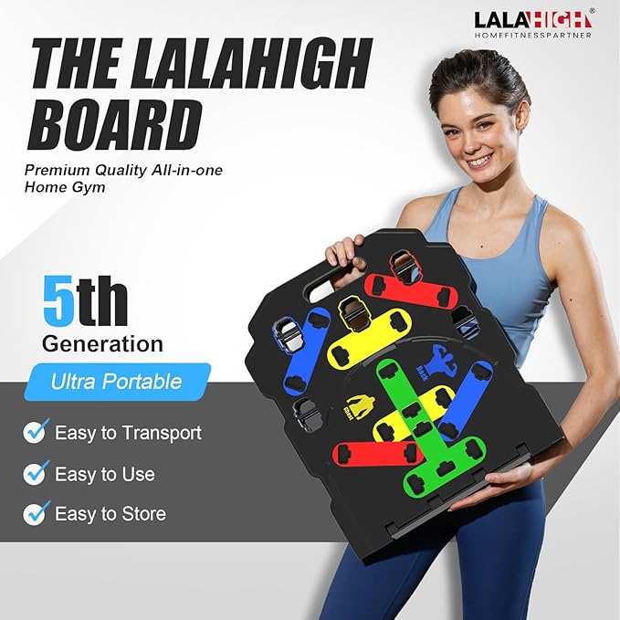 LALAHIGH Portable Exercise Equipment: Complete Home Fitness System