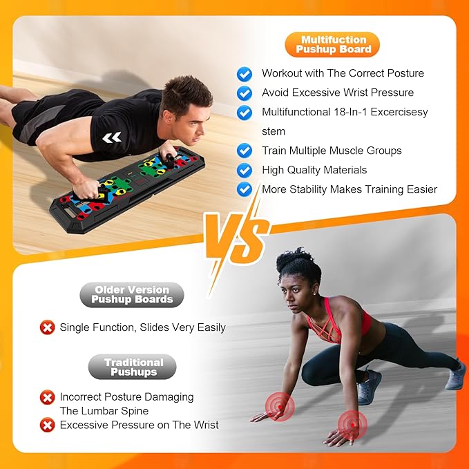 LALAHIGH Push Up Board