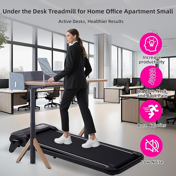 Electric Walking Pad Treadmill with Adjustable Incline and Handle Bar, 3.5HP Small PortableTreadmills for Home Office Small, 4 in 1 Folding Foldable Treadmill with Handles, 0.6-7.6MPH, 350LBS