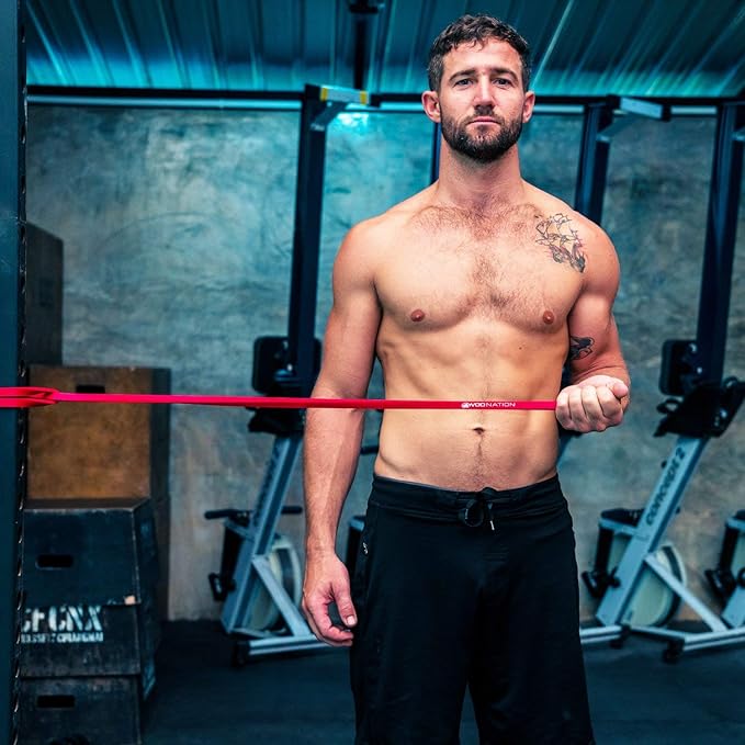 WOD Nation Pull Up Assistance Bands (10-175lbs Band) - Best for Pullup Assist, Chin Ups, Resistance Bands Exercise, Stretch, Mobility Work & Serious Fitness - 41 inch Straps