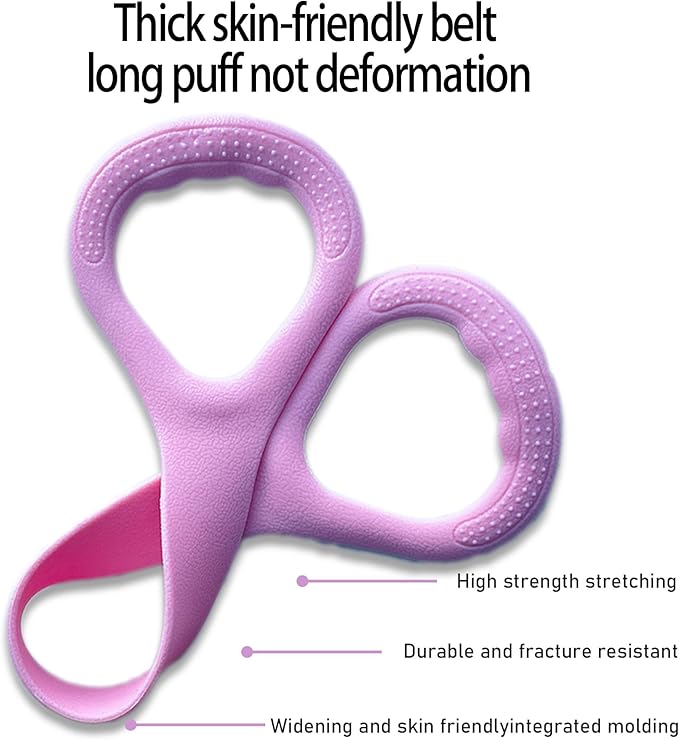 Figure 8 Fitness Resistance Band, Elastic Bands for Working Out,Arm,Back Training Elastic Ropes, Exercise Equipment for Yoga, Pilates,Physical Therapy,Stretching(3 Pack)