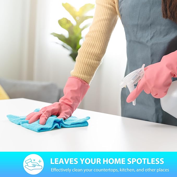 Microfiber Cleaning Cloth, Pack of 15, Lint Free, Absorbent, Streak Free, Non-Abrasive, Reusable and Washable,Cleaning Towels with 5 Color Assorted,11.5"X11.5"(Green/Blue/Yellow/Pink/Grey)