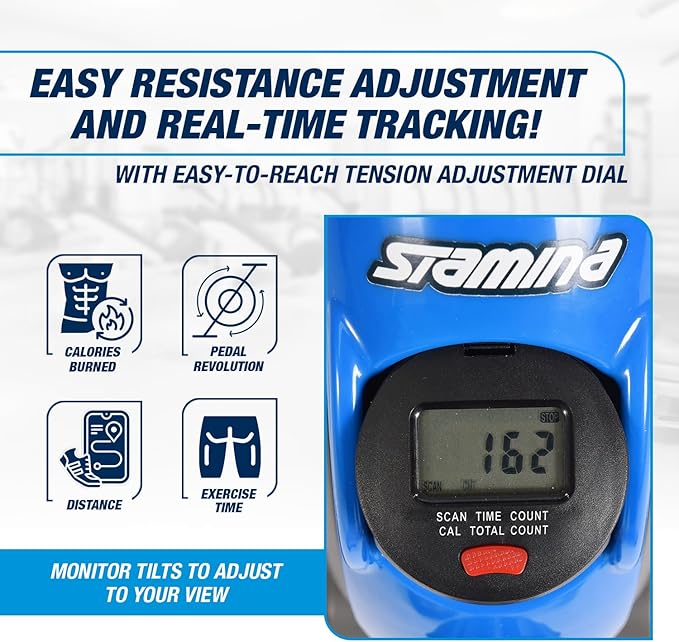 Stamina Exercise Bike with Smooth Pedal System