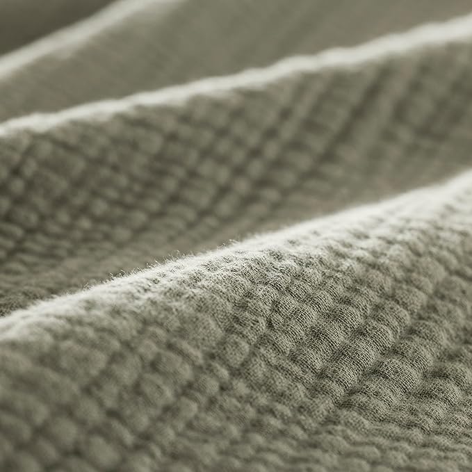 BOLL & BRANCH Dream Bed Blanket - Twin/Twin XL, Sageleaf - Luxury 100% Organic Cotton - Soft, Lightweight and Breathable - Cloud-Like Touch