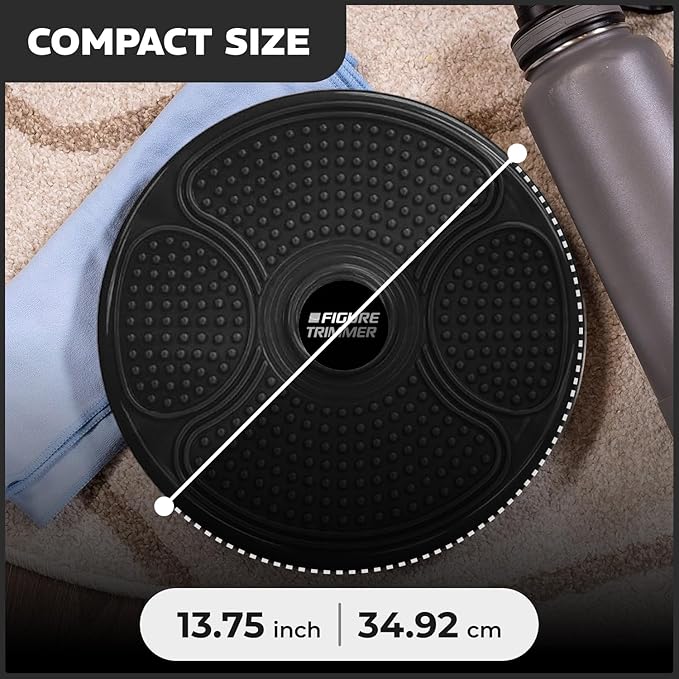 Core Abs Twister Board - Waist Sculptor Twister Board for Core & Ab Exercise - Waist Twisting Disc, Dizzy Disc Twist Board for Slimming Workout with 8 Magnets Reflexology