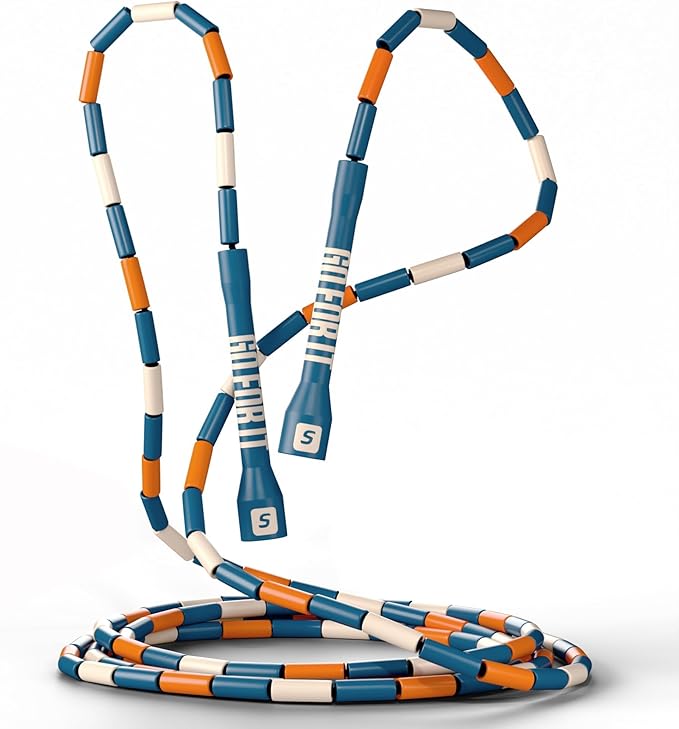 Sportbit Elite Beaded Jump Rope - Adjustable Speed Rope for Fitness, CrossFit, Boxing - Tangle-Free, Lightweight