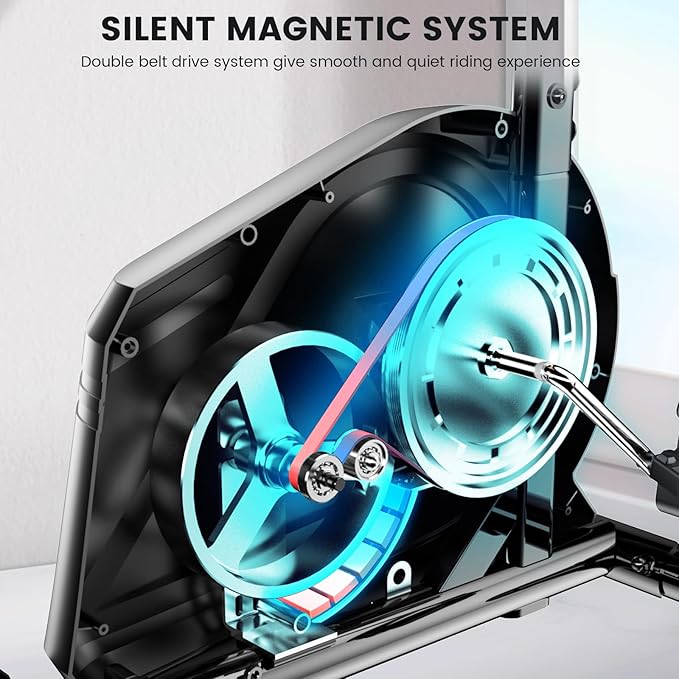 Recumbent Exercise Bike for Home,Recumbent Stationary Bikes for Adults & Seniors,Load Capacity of 400 pounds,Equipped with 16 Adjustable Gears, and Soft Adjustable Seats