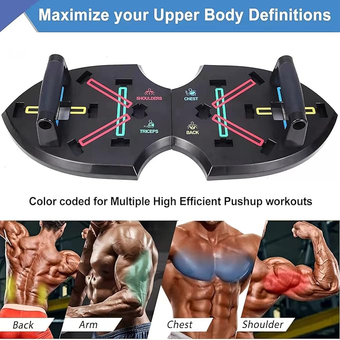 LALAHIGH Upgraded Push Up Board: Multi-Functional 20 in 1 Bar