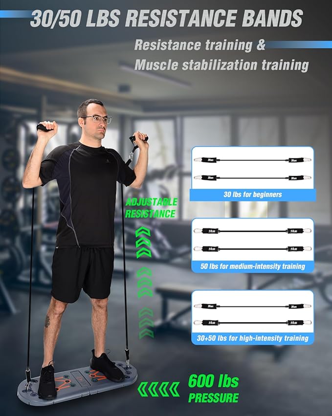 Hikeen Home Workout Equipment to Help Achieve Fitness Goals 27-in-1 Portable