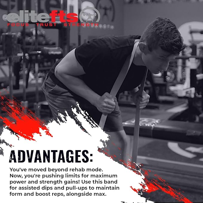 EliteFTS Pro Resistance Band - Boost Core Stability and Flexibility with This Portable, Joint-Friendly Tool