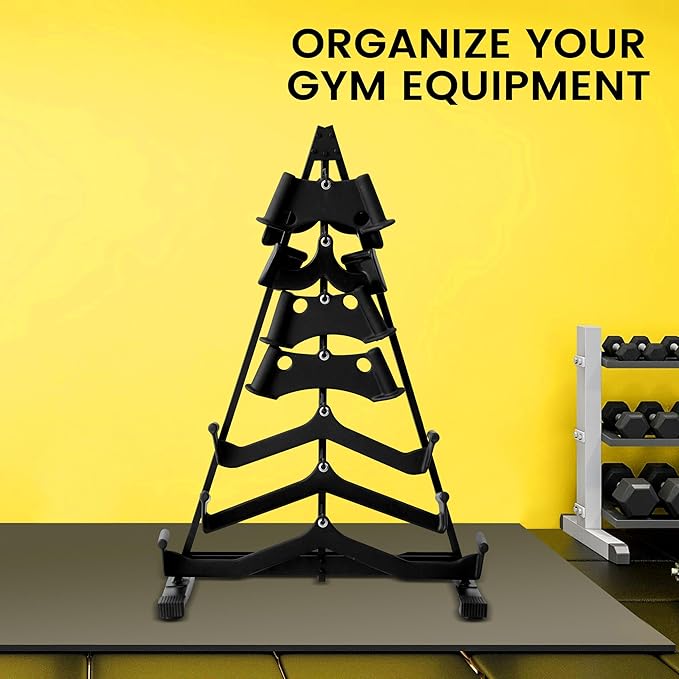 LAT Pull Down Bar Storage Rack Portable, Floor Standing Cable Attachment Organizer