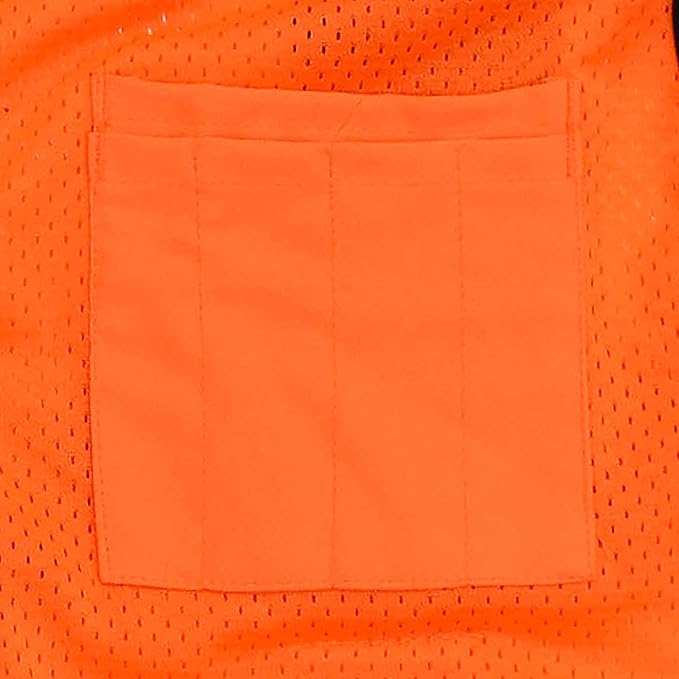 Radians SV65 Heavy Duty Surveyors Safety Vest with Zipper, Large Plan Pocket, Hi-Viz Green or Hi-Viz Orange