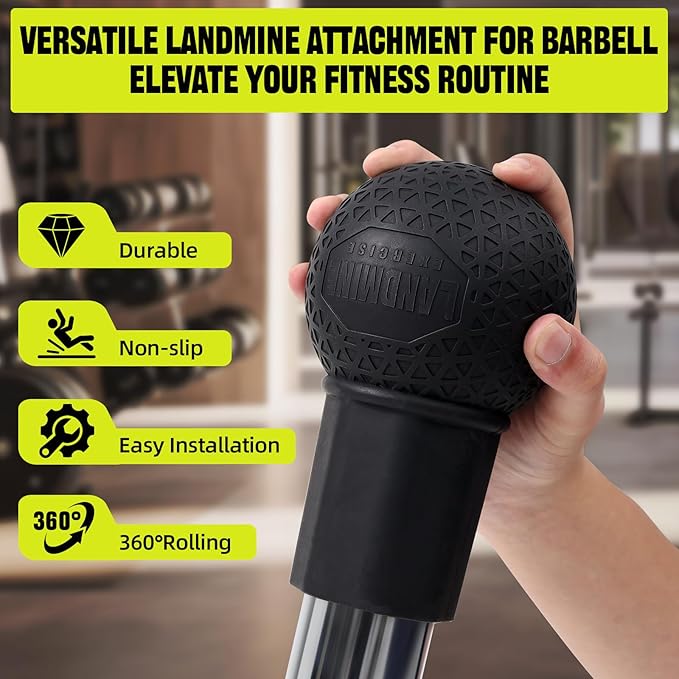 Landmine Attachment for Barbell 360° Rotation 2'' Olympic