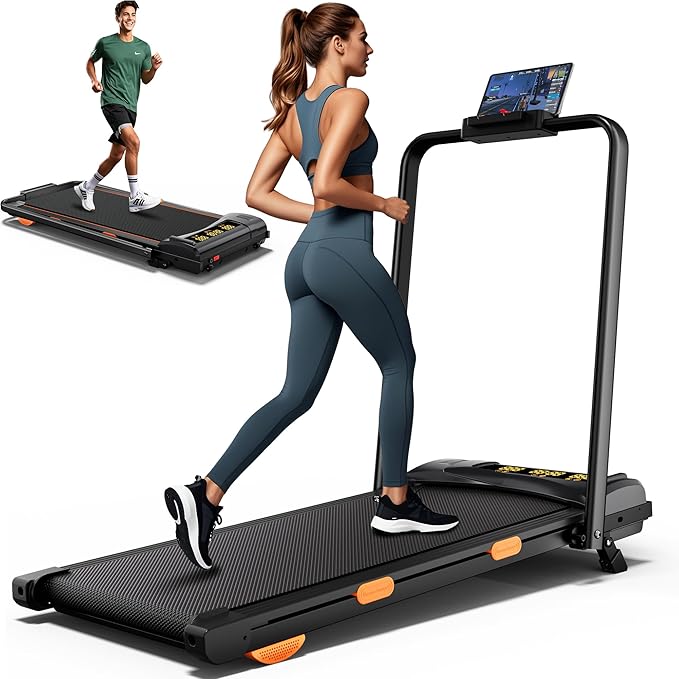 340lb Capacity Walking Pad Treadmill with 12% Incline, Big LED Display Under Desk Treadmill Support Full Manual/3-Preset Countdown/App Mode, Portable Treadmills for Small Spaces