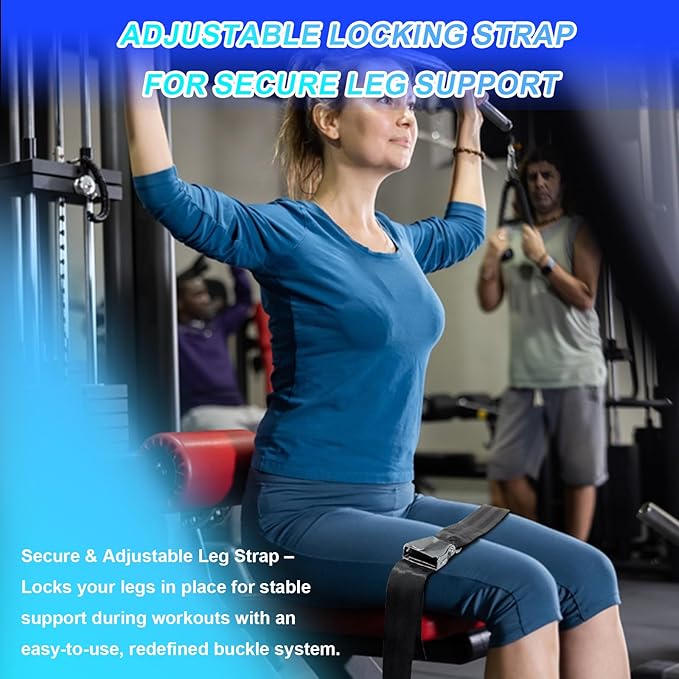 Nordic Hamstring Curl Strap with Quick-Release Buckle β Adjustable Leg Strap for Nordic Curls, Leg Extensions & Home Gym Workouts β Easy to Use for Men & Women