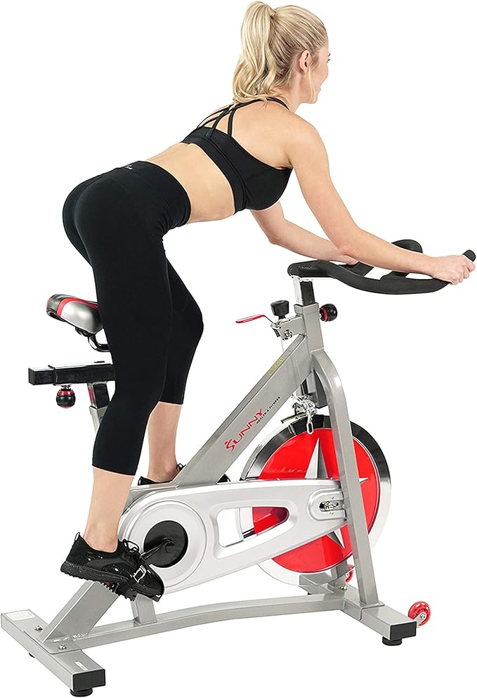 Sunny Health & Fitness ACTIVE Series Smart Exercise Bike with SunnyFit App Connection