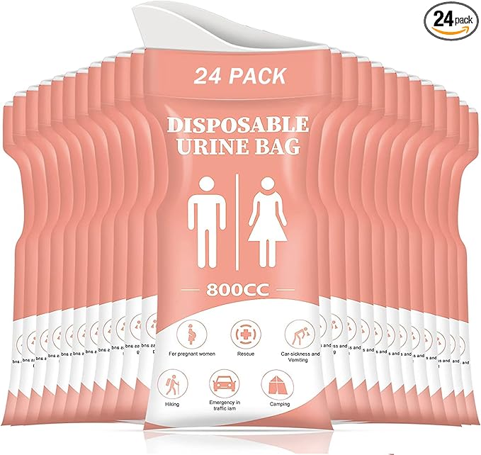DIBBATU Disposable Urinal Bag 24 PCS 800ML Emergency
