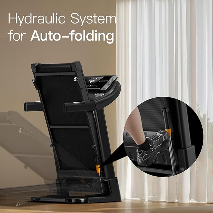 3-in-1 Portable Under Desk Treadmill, 17% Incline Walking Pad Treadmills for Home and Office, Folding Treadmill with 2.5 HP Quiet Brushless, 300 LBS Capacity