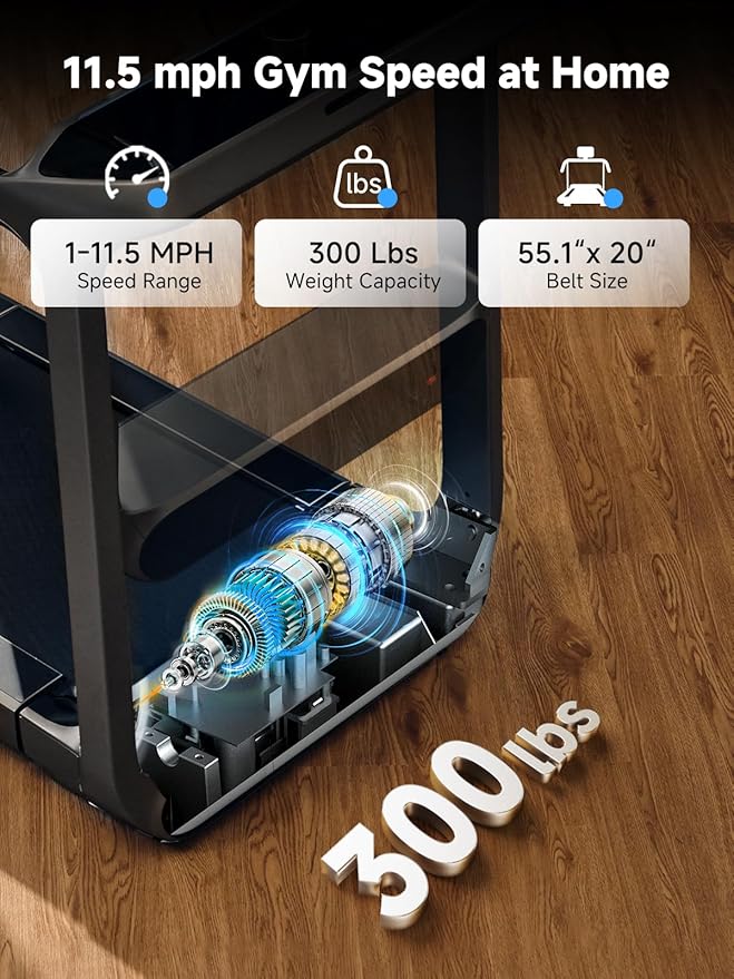 WALKINGPAD X Series Folding Treadmills for Home, Smart Vertical Fold, LED Display with Rotary Control, No Assembly