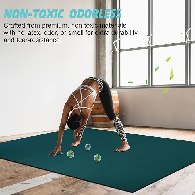 Large Exercise Mat 8'x5' 12'x6' Workout