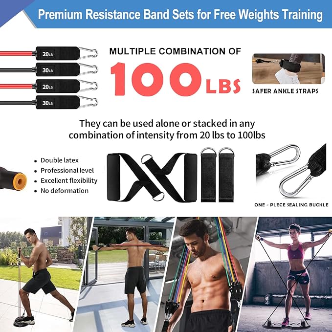 LALAHIGH Upgraded Push Up Board: Multi-Functional 20 in 1 Bar