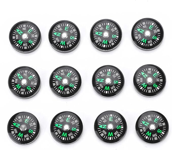 12 PCS 20mm Plastic Compass