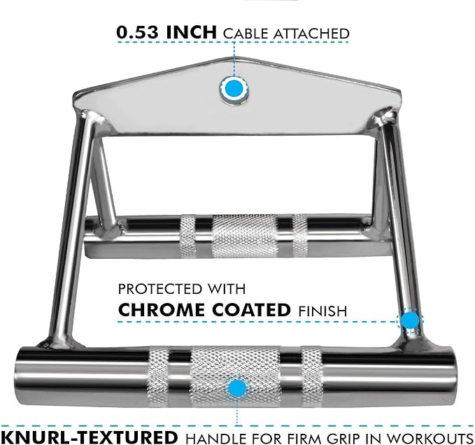 A2ZCARE LAT Pull Down Cable Machine Attachment - Cable Machine Accessories for Home Gym with Multi Option