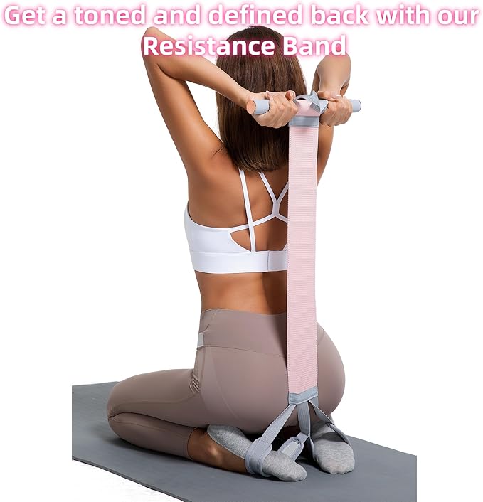 Multifunctional Tension Rope Set – Sit-Up Assistance, Knitted Fitness Equipment for Abdominal/Waist/Arm/Leg Stretching & Weight Loss Training,Gift a 90 Pound Knitted Resistance Strap