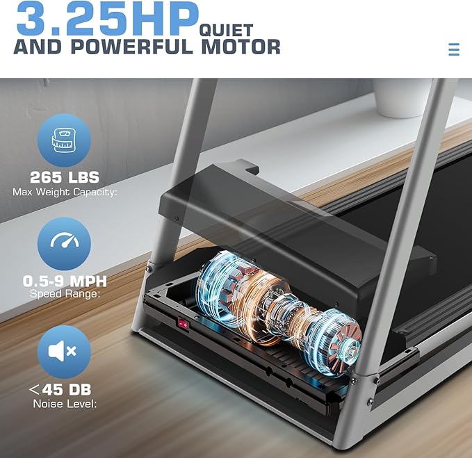 SYTIRY Incline Treadmills for Home with TV Screen and WiFi, 3.25HP Smart Walking Pad Treadmill with Incline, Heavy Duty Foldable Electric Running Machine with 10” Touchscreen, 3D Virtual Sports Scenes