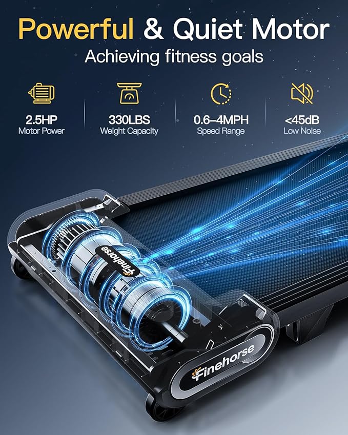 Walking Pad Treadmill with Auto Incline, 6 in 1 Under Desk Treadmill, 6-Level Incline Treadmills, 2.5HP Portable Treadmills for Home with 330LBS Capacity, LED Display, Remote Control